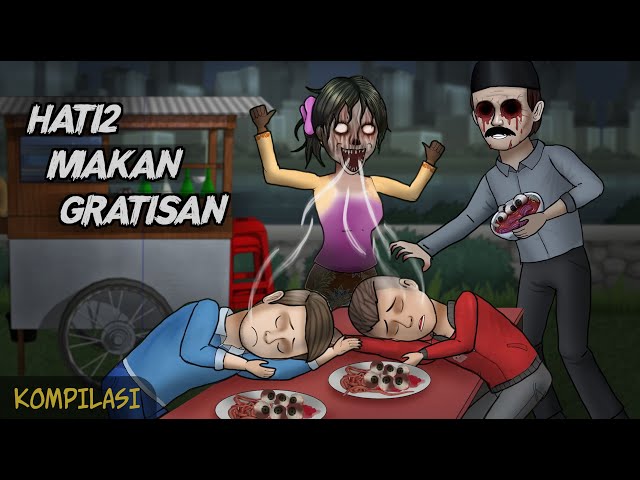 Kuliner Setan - Kompilasi #HORORKOMEDI  | Kartun Lucu, Animasi Hantu