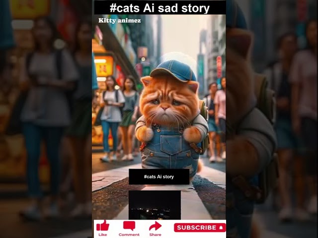 sad ai cat stories #shorts #viralshorts #youtubeshorts #cats #funny #viral #tiktok #trendingshorts