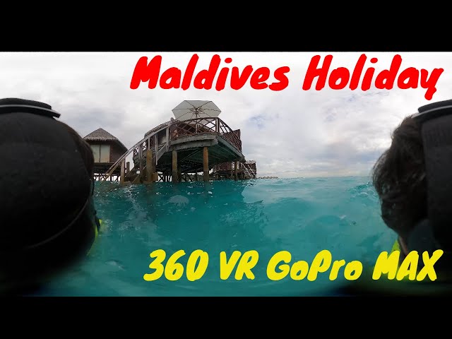 Visit Maldives Holiday 4K 360 VR - island tour and swimming