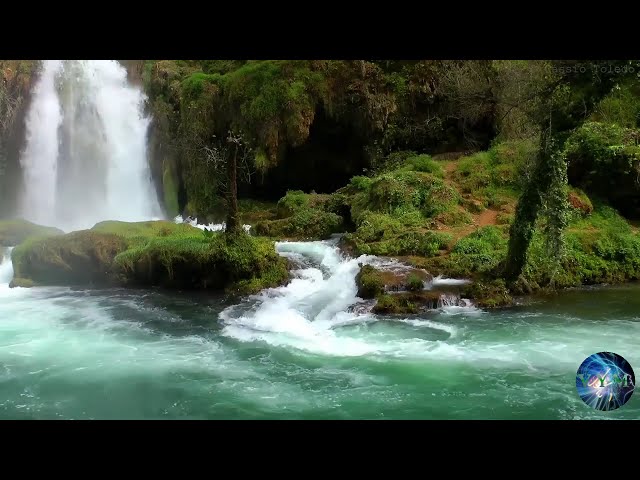 Relax and Sleep with the Soft Waterfall Sound and pleasant music