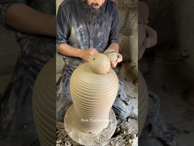 amazing pottery master || pottery maker || clay art with hand made skills