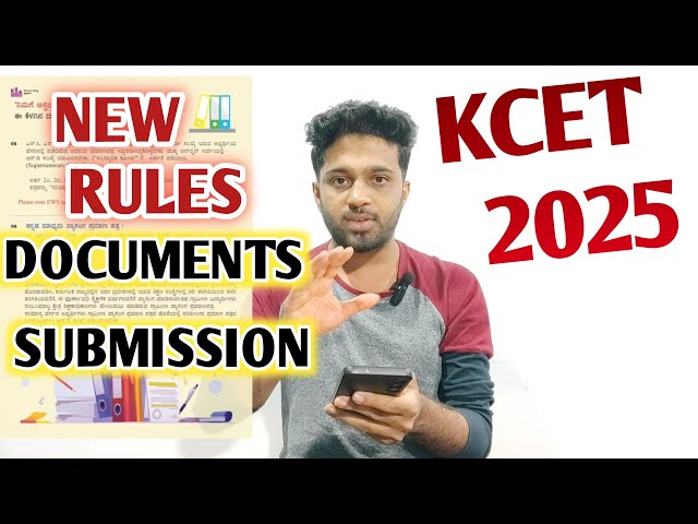 Documents to submit in your  PUC college | After filling KCET application form 2025