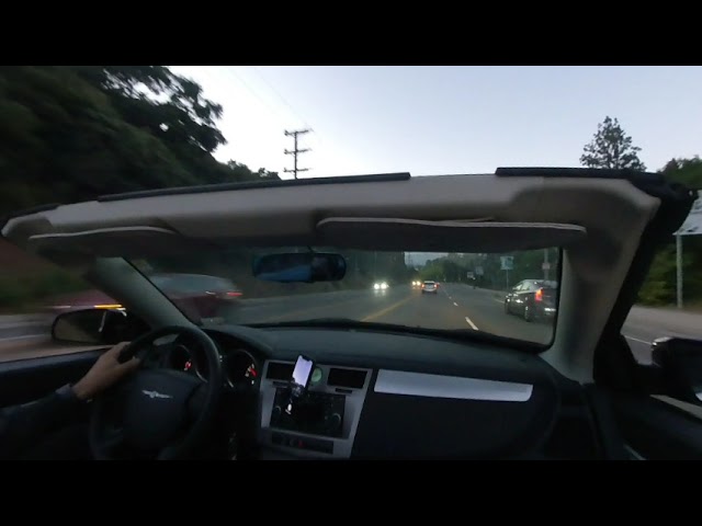 Driving out from Universal - 180 3D test