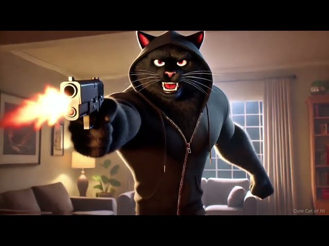 Kitten's Revenge: Police Cat vs  Robber Cat  #ai #aicat #policecat #cat #kitten