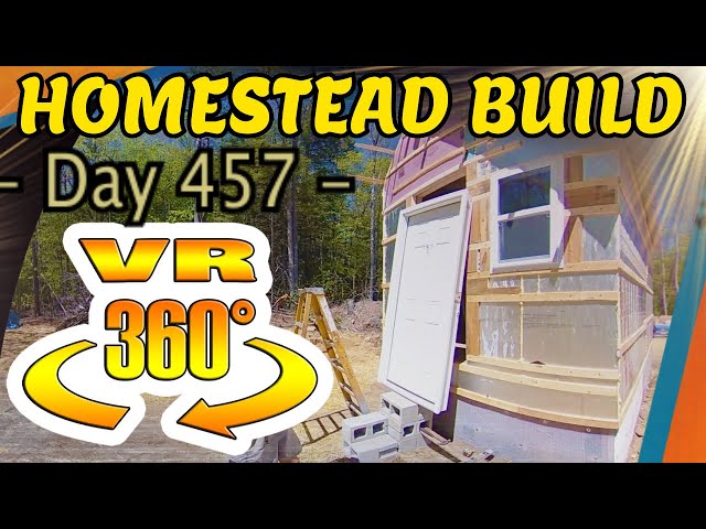 Homestead Building - Installing the Door on the Mini House