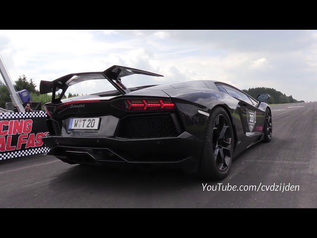 (◉ω◉) INSANE LAMBORGHINI AVENTADOR SOUNDS!!  (◉ω◉)