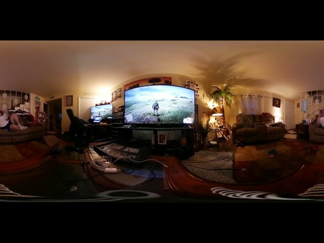 360 of my living room while I play Red Dead Redemption 2