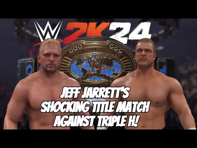 Key Battle: Jeff Jarrett vs. Triple H for The Intercontinental Championship in WWE 2K24