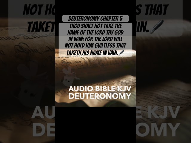 Bible Deut. 5:11-12 - Do Not Take God's Name in Vain #Short #Shorts #Deuteronomy #Bible #Bibleverses