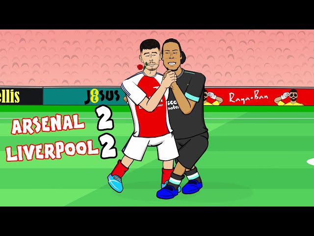 2-2! ARSENAL vs LIVERPOOL (Goals Highlights Saka Salah Van Dijk Merino)