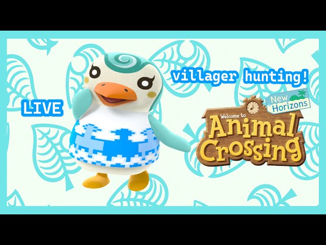 Villager Hunting for Sprinkle STREAM 2 #acnh #animalcrossing #animalcrossingnewhorizons #live