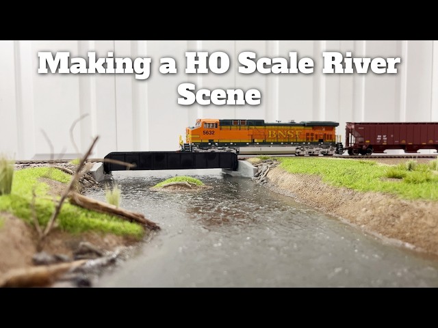 Making a HO Scale River Scene on the Layout! - Ep 4