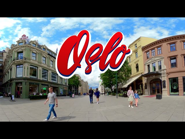 OSLO NORWAY - Walking Tour VR180 4K