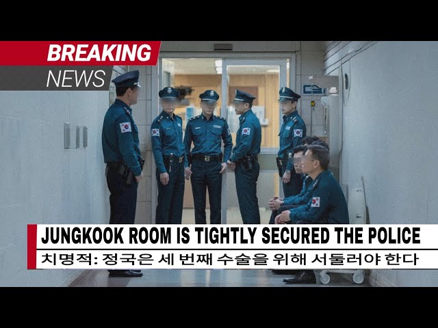 🔴UPDATE! DOZENS of POLICE are closely guarding the room where Jungkook is being treated!