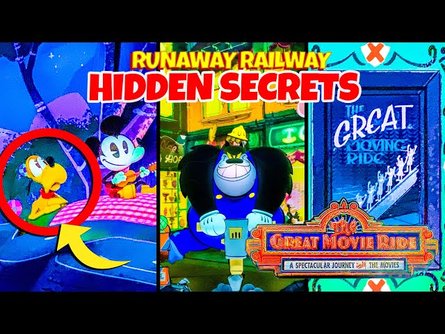 Top 10 Hidden Secrets in Mickey and Minnie Runaway Railway - Disney World