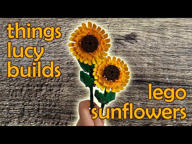 slowtube: things lucy builds | lego sunflowers 🌻