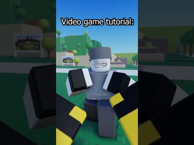 Video game tutorials be like IB: @Nic #shorts #roblox #memes #funny #robloxanimation #robloxshorts