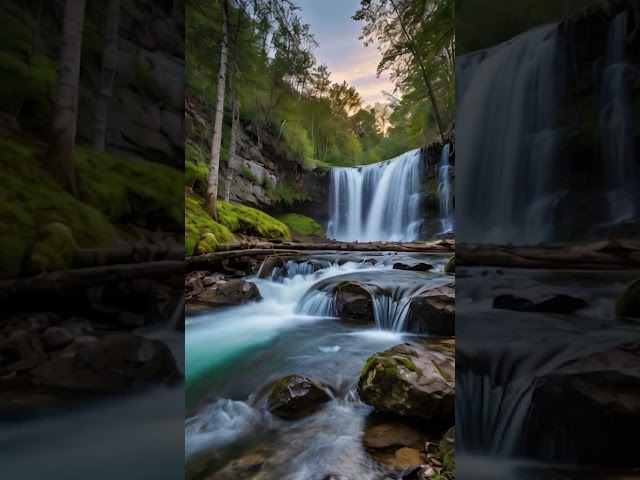 Waterfall White Noise: Calming Natural Sounds for Relaxation and Sleep #musicforrelaxation