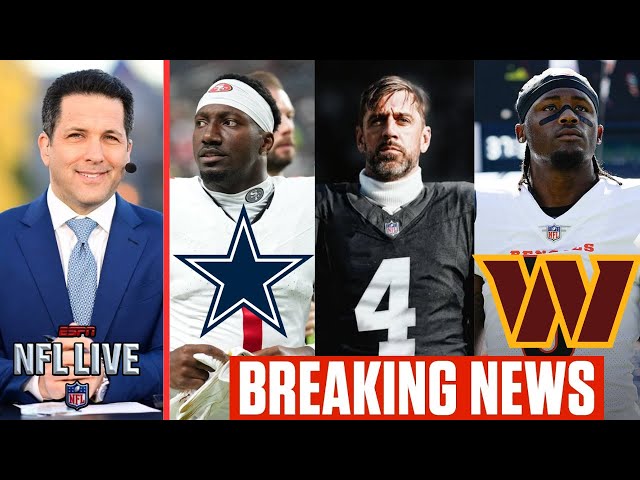 FULL NFL LIVE | ESPN update: Deebo Samuel to Cowboys? - Higgins to Commanders? - Rodgers to Raiders?