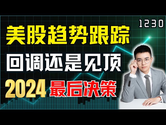 2024美股最后决策，是回调还是见顶，趋势交易大师策略