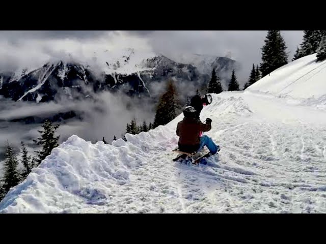 RODELBAHN in BRAMBERG 🏔️ist die längste in der Welt. AM WILDKOGEL🛣️a2, b1,b2