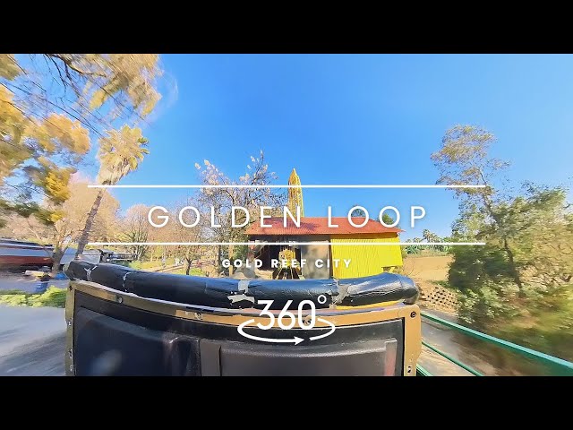 Golden Loop 360 Ride | Thrilling Gold Reef City Coaster | Insta 360 X3