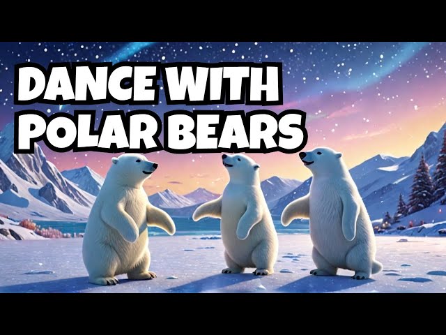 Christmas in the Frosty Air ❄️ | Winter Song for Kids | Polar Bears & Penguins Dance