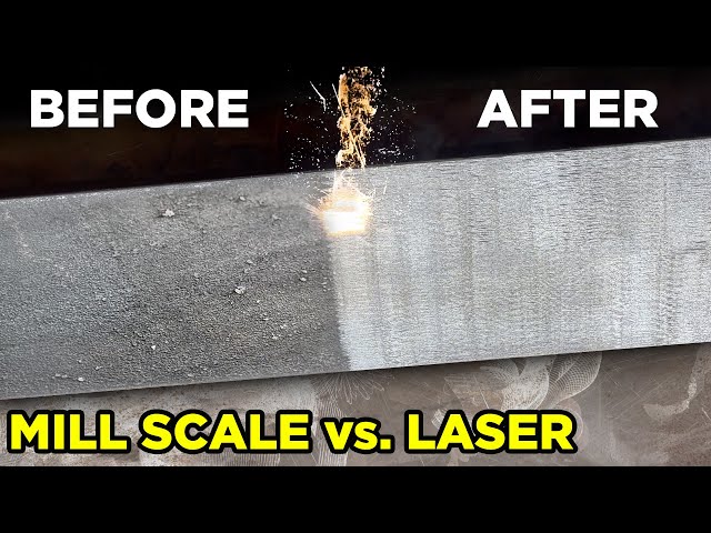 Removing Mill Scale with 200w Pulsed Laser Cleaning Machine