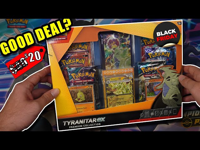 Tyranitar EX Premium Collection! Walmart BLACK FRIDAY Deal // Pokémon Card Opening