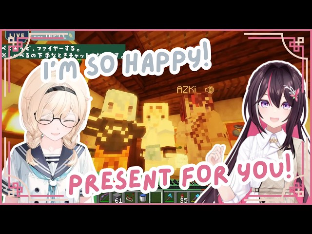 Iroha REACTION To AZKi Present Is TOO CUTE | Hololive Clip