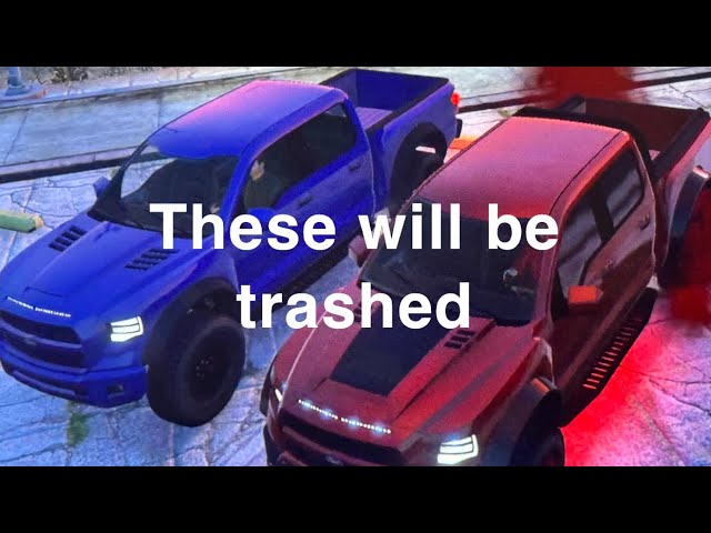 Buying trucks and trashing them (GTAV)