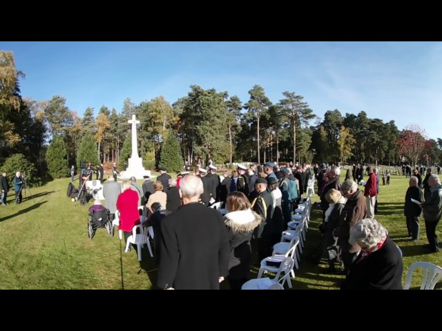 360° Brookwood Military Cemetery  Remembrance Day ceremon