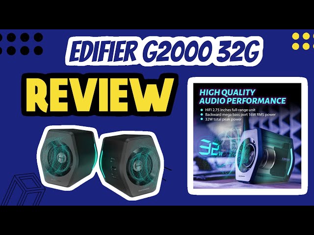 Edifier G2000 32W PC Gaming Computer Speakers REVIEW RECOMMENDATION #stereo #stereospeakers