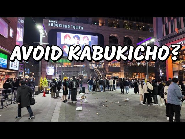 Best Japan Tour Spot Tokyo? Shinjuku 3D Cat Billboard to Kabukicho Tower | City Night Walk VLOG 4K