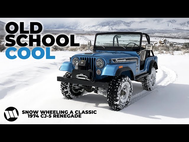 1974 Jeep CJ-5 Renegade SNOW WHEELING in the Winter Doorless and Topless : CALAMITY JANE