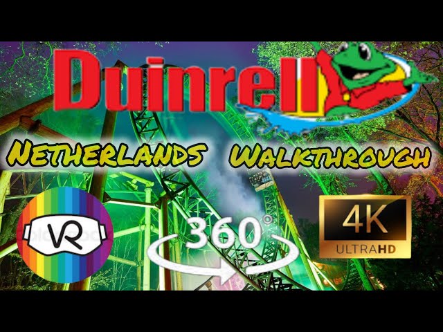 Duinrell - The Netherlands Popular Holiday Theme Park Walk Through 360° VR