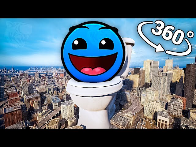 Water On The Hill Toilet - City in 360° Video | VR / 8K | (Lobotomy Dash)