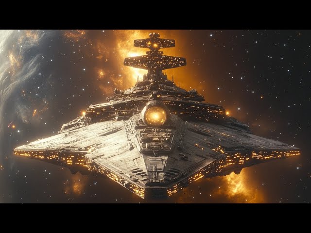 Colossal Interstellar Warship | Futuristic Sci-Fi Design Showcase