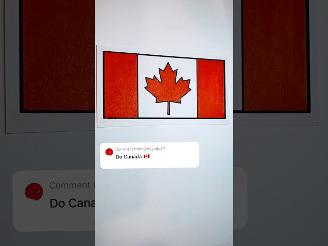 #canada #flag #coloring #drawing #satisfying #art #foryou #fyp #shorts