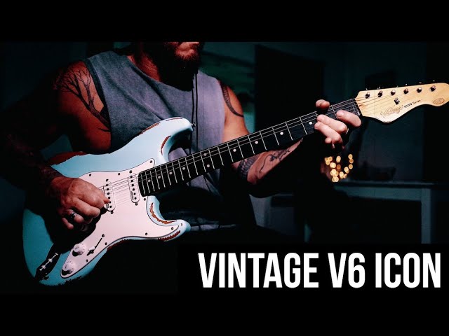 Vintage V6 ICON | HSS - HEAVY TONES featuring the Jackson Audio Silvertone Pedal.