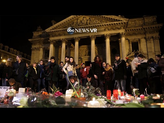 Somber Scene at Brussels Memorial | #360Video | ABC News