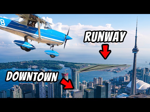 I tried landing on a runway literally IN DOWNTOWN