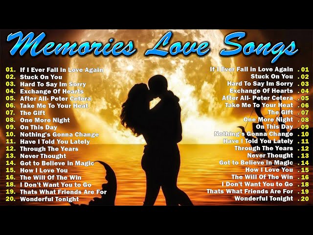 Best Old Love Songs Ever - Romantic Hits To Relive The Memories - Greatest Hits 80's 90's