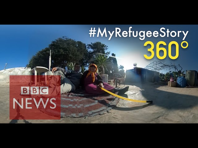 Lebanon refugee camp (360 video) - BBC News