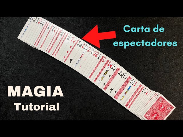 Tutorial fácil de truco de cartas mágicas - Encuentra una carta de Spectatores en una baraja mixta