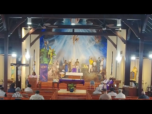 10:00 a.m Mass:   Man is Born Free but Every  Where in Chain: Living In God's Presence.