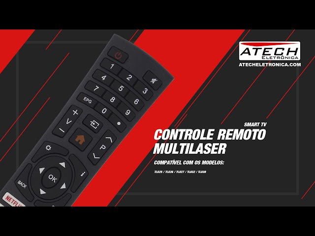 Controle Remoto Multilaser SKY-9196 / SKY9196 (780552)