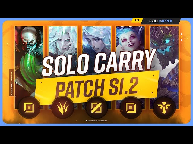 The NEW BEST SOLO CARRY CHAMPIONS on PATCH S1.2 - League of Legends