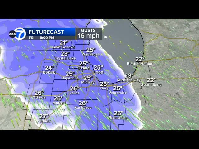 LIVE: Chicago weather radar as snow moves across area