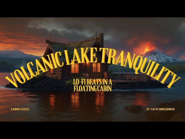 Volcanic Lake Tranquility: Lo-Fi Beats in a Floating Cabin